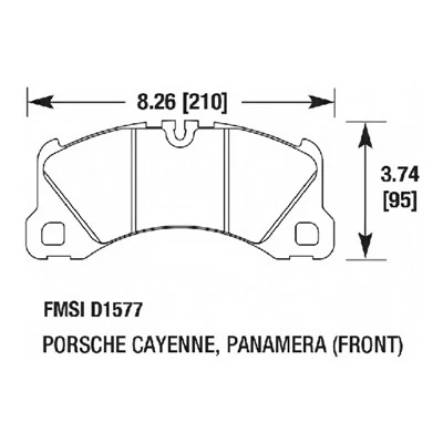 Street Front Brake Pad għal Posche 911 Targa